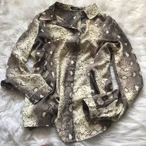 Snakeskin blouse